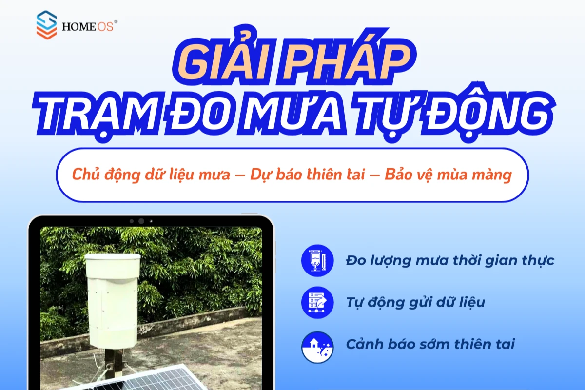 Hướng dẫn sử dụng trạm đo mưa SHR-4 hiệu quả trong 5 bước